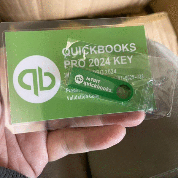 QuickBooks Desktop Pro 2024 Lifetime License Key (USB + Physical Card) – (1 User) for Windows – USA Version WITH Payroll